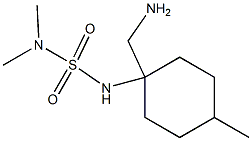 {1-[(dimethylsulfamoyl)amino]-4-methylcyclohexyl}methanamine 结构式