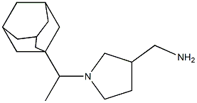 {1-[1-(1-adamantyl)ethyl]pyrrolidin-3-yl}methylamine 结构式