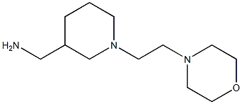 {1-[2-(morpholin-4-yl)ethyl]piperidin-3-yl}methanamine 结构式