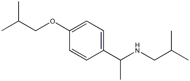 {1-[4-(2-methylpropoxy)phenyl]ethyl}(2-methylpropyl)amine 结构式