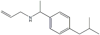 {1-[4-(2-methylpropyl)phenyl]ethyl}(prop-2-en-1-yl)amine 结构式