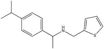 {1-[4-(propan-2-yl)phenyl]ethyl}(thiophen-2-ylmethyl)amine 结构式