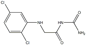 {2-[(2,5-dichlorophenyl)amino]acetyl}urea 结构式