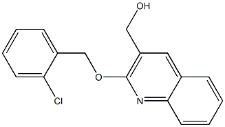 {2-[(2-chlorophenyl)methoxy]quinolin-3-yl}methanol 结构式