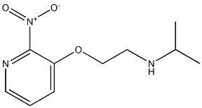 {2-[(2-nitropyridin-3-yl)oxy]ethyl}(propan-2-yl)amine 结构式