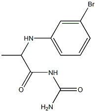 {2-[(3-bromophenyl)amino]propanoyl}urea 结构式