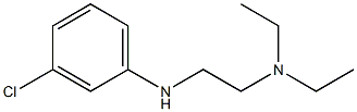 {2-[(3-chlorophenyl)amino]ethyl}diethylamine 结构式