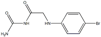 {2-[(4-bromophenyl)amino]acetyl}urea 结构式
