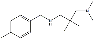 {2-[(dimethylamino)methyl]-2-methylpropyl}[(4-methylphenyl)methyl]amine 结构式