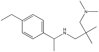 {2-[(dimethylamino)methyl]-2-methylpropyl}[1-(4-ethylphenyl)ethyl]amine 结构式