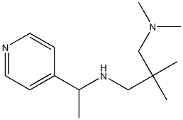 {2-[(dimethylamino)methyl]-2-methylpropyl}[1-(pyridin-4-yl)ethyl]amine 结构式