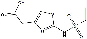 {2-[(ethylsulfonyl)amino]-1,3-thiazol-4-yl}acetic acid 结构式