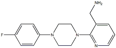 {2-[4-(4-fluorophenyl)piperazin-1-yl]pyridin-3-yl}methanamine 结构式