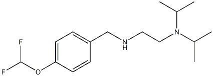 {2-[bis(propan-2-yl)amino]ethyl}({[4-(difluoromethoxy)phenyl]methyl})amine 结构式