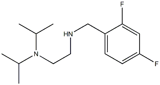 {2-[bis(propan-2-yl)amino]ethyl}[(2,4-difluorophenyl)methyl]amine 结构式