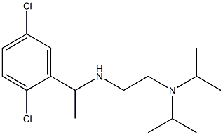 {2-[bis(propan-2-yl)amino]ethyl}[1-(2,5-dichlorophenyl)ethyl]amine 结构式