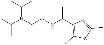 {2-[bis(propan-2-yl)amino]ethyl}[1-(2,5-dimethylthiophen-3-yl)ethyl]amine 结构式