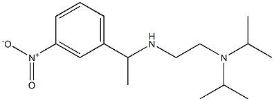 {2-[bis(propan-2-yl)amino]ethyl}[1-(3-nitrophenyl)ethyl]amine 结构式