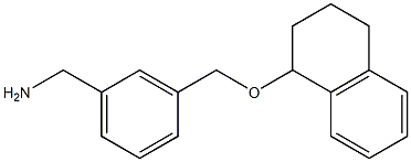 {3-[(1,2,3,4-tetrahydronaphthalen-1-yloxy)methyl]phenyl}methanamine 结构式