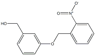 {3-[(2-nitrophenyl)methoxy]phenyl}methanol 结构式