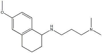 {3-[(6-methoxy-1,2,3,4-tetrahydronaphthalen-1-yl)amino]propyl}dimethylamine 结构式