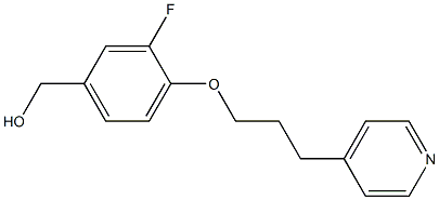 {3-fluoro-4-[3-(pyridin-4-yl)propoxy]phenyl}methanol 结构式