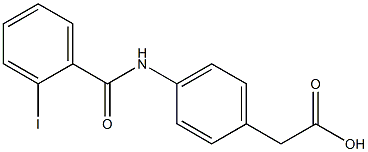 {4-[(2-iodobenzoyl)amino]phenyl}acetic acid 结构式