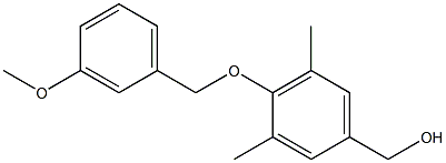 {4-[(3-methoxyphenyl)methoxy]-3,5-dimethylphenyl}methanol 结构式