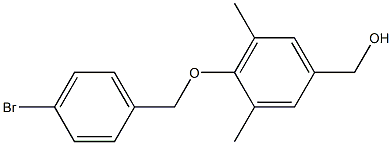 {4-[(4-bromophenyl)methoxy]-3,5-dimethylphenyl}methanol 结构式