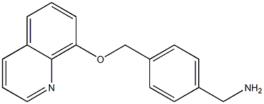 {4-[(quinolin-8-yloxy)methyl]phenyl}methanamine 结构式