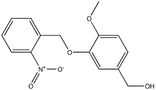 {4-methoxy-3-[(2-nitrophenyl)methoxy]phenyl}methanol 结构式