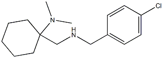 1-({[(4-chlorophenyl)methyl]amino}methyl)-N,N-dimethylcyclohexan-1-amine 结构式