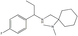 1-({[1-(4-fluorophenyl)propyl]amino}methyl)-N,N-dimethylcyclohexan-1-amine 结构式