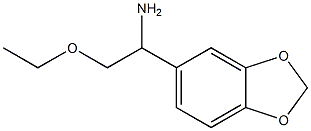 1-(1,3-benzodioxol-5-yl)-2-ethoxyethanamine 结构式