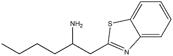 1-(1,3-benzothiazol-2-yl)hexan-2-amine 结构式