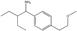 1-(1-amino-2-ethylbutyl)-4-(2-methoxyethyl)benzene 结构式