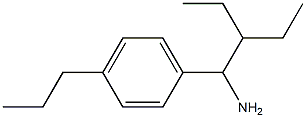 1-(1-amino-2-ethylbutyl)-4-propylbenzene 结构式