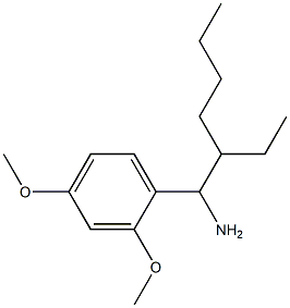 1-(1-amino-2-ethylhexyl)-2,4-dimethoxybenzene 结构式