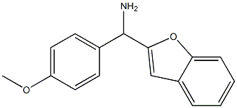 1-(1-benzofuran-2-yl)-1-(4-methoxyphenyl)methanamine 结构式