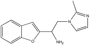 1-(1-benzofuran-2-yl)-2-(2-methyl-1H-imidazol-1-yl)ethan-1-amine 结构式