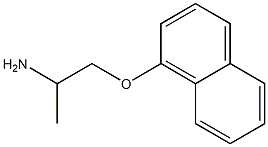 1-(1-naphthyloxy)propan-2-amine 结构式