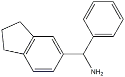 1-(2,3-dihydro-1H-inden-5-yl)-1-phenylmethanamine 结构式
