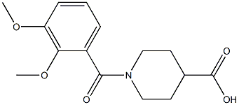 1-(2,3-dimethoxybenzoyl)piperidine-4-carboxylic acid 结构式