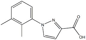 1-(2,3-dimethylphenyl)-1H-pyrazole-3-carboxylic acid 结构式