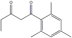 1-(2,4,6-trimethylphenyl)pentane-1,3-dione 结构式