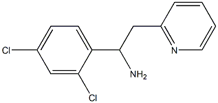 1-(2,4-dichlorophenyl)-2-(pyridin-2-yl)ethan-1-amine 结构式