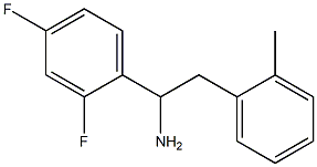 1-(2,4-difluorophenyl)-2-(2-methylphenyl)ethan-1-amine 结构式