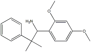 1-(2,4-dimethoxyphenyl)-2-methyl-2-phenylpropan-1-amine 结构式