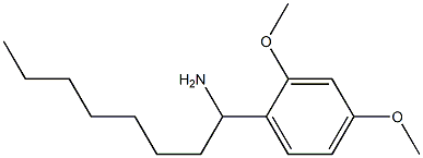 1-(2,4-dimethoxyphenyl)octan-1-amine 结构式