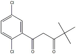 1-(2,5-dichlorophenyl)-4,4-dimethylpentane-1,3-dione 结构式